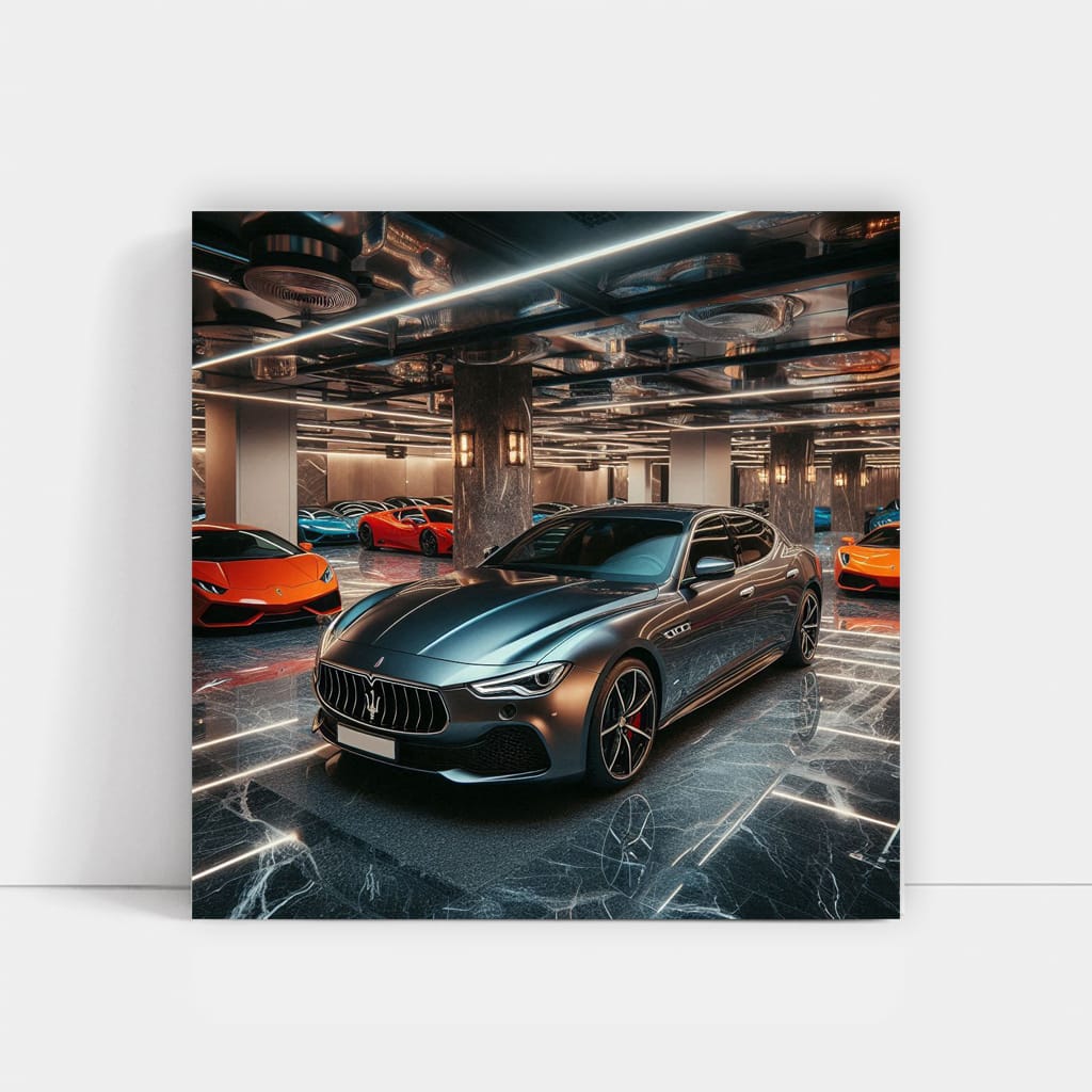 Maserati Quattroporte Luxurious Parking - Elegance in Motion