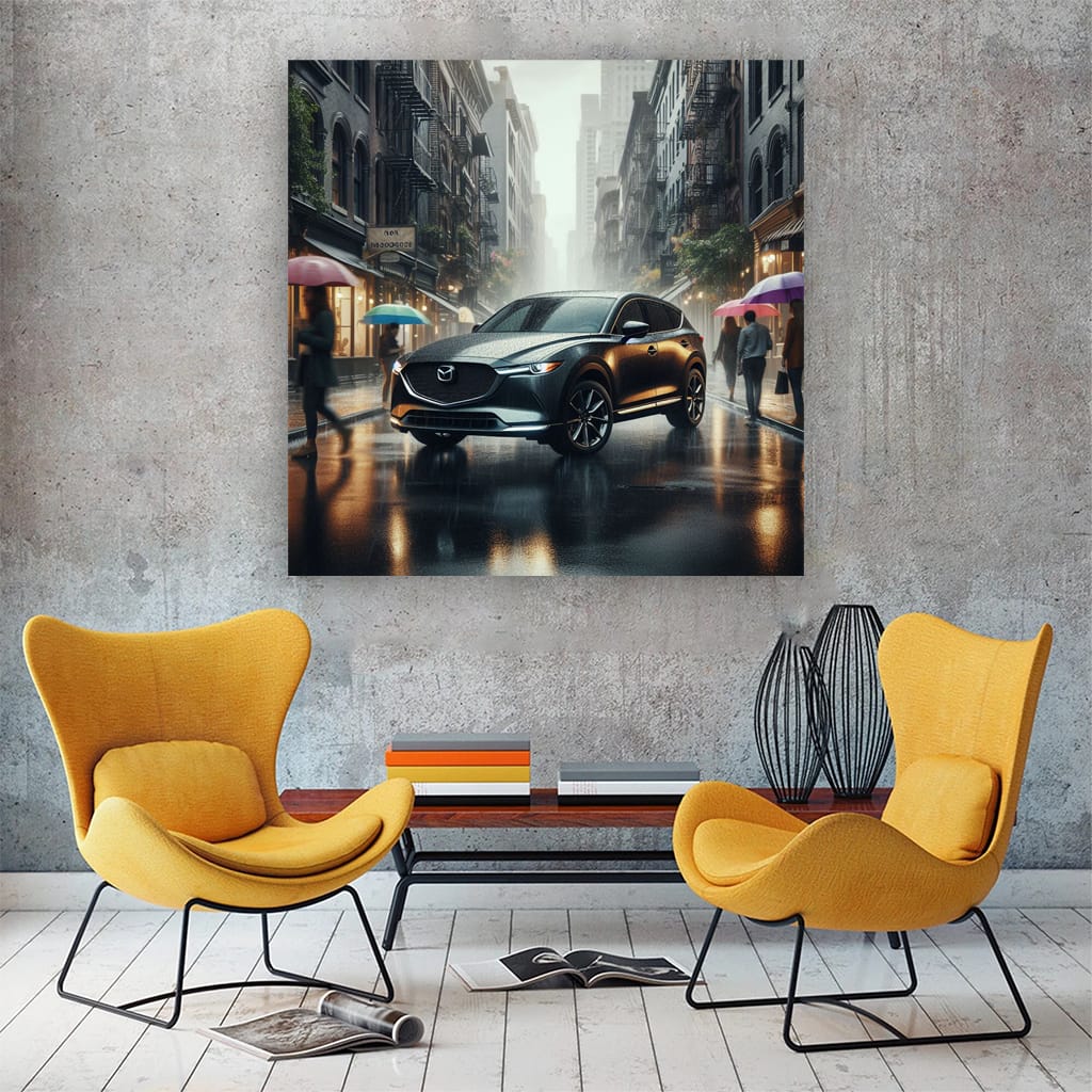 Mazda Cx9 Rainy Weath Wall Art