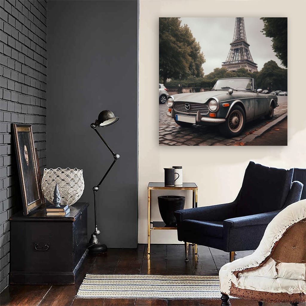 Mazda Old Retro Paris Wall Art