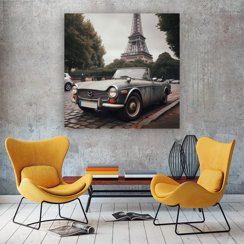 Vintage Mazda in Paris - Classic Style and Timeless Elegance