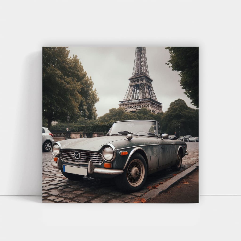 Mazda Old Retro Paris Wall Art