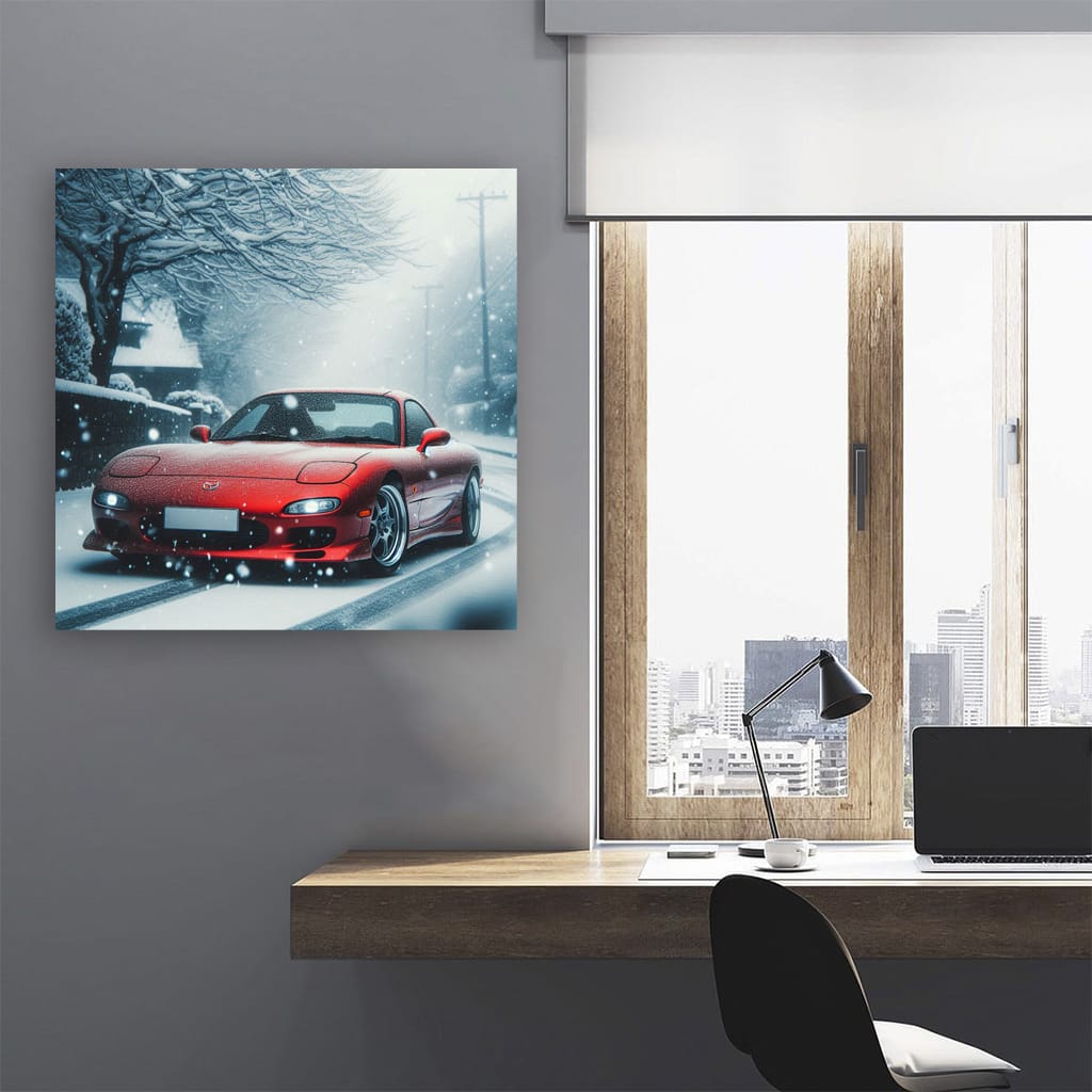 Mazda Rx7 Snowfa Wall Art