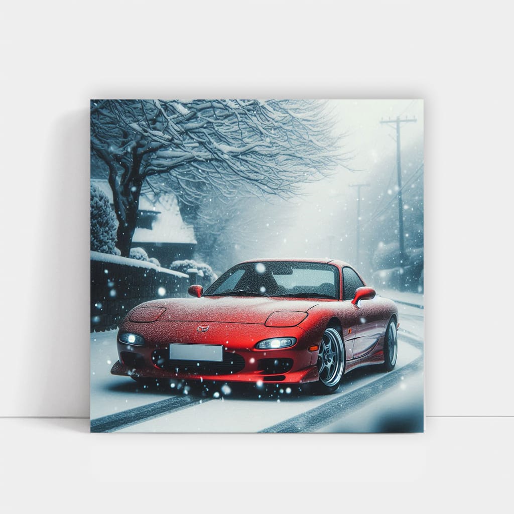 Mazda Rx7 Snowfa Wall Art