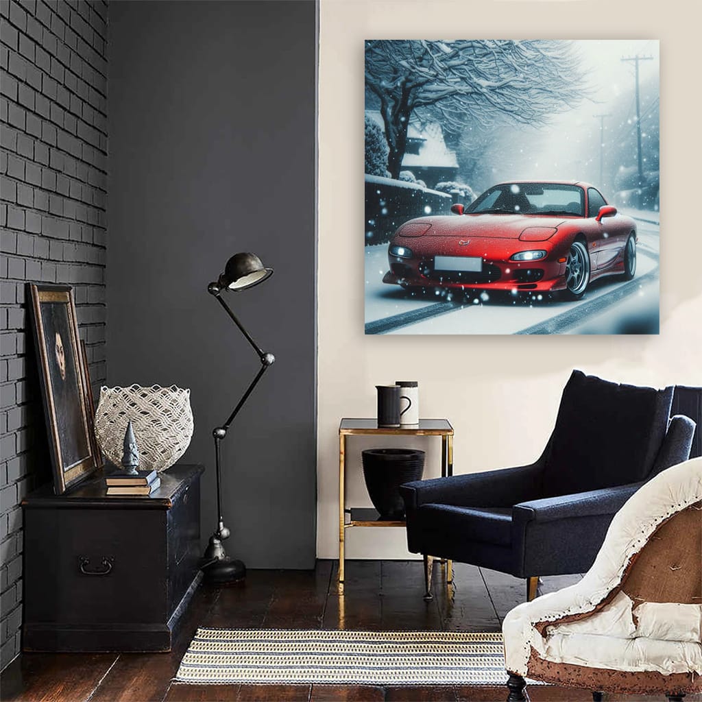 Mazda Rx7 Snowfa Wall Art