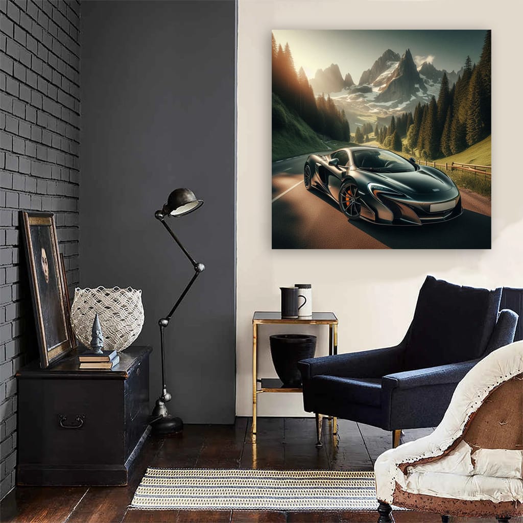 Mclaren 650s Mountain Wall Art