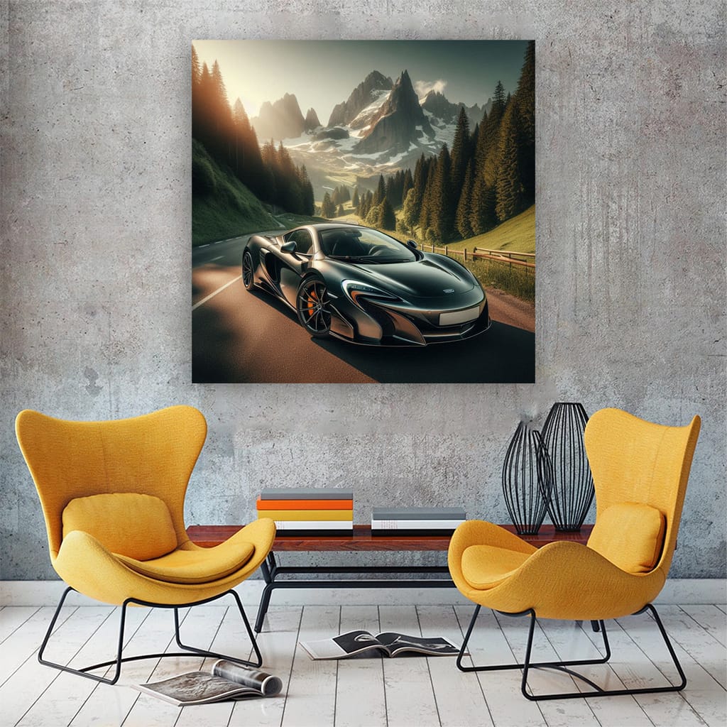 Mclaren 650s Mountain Wall Art