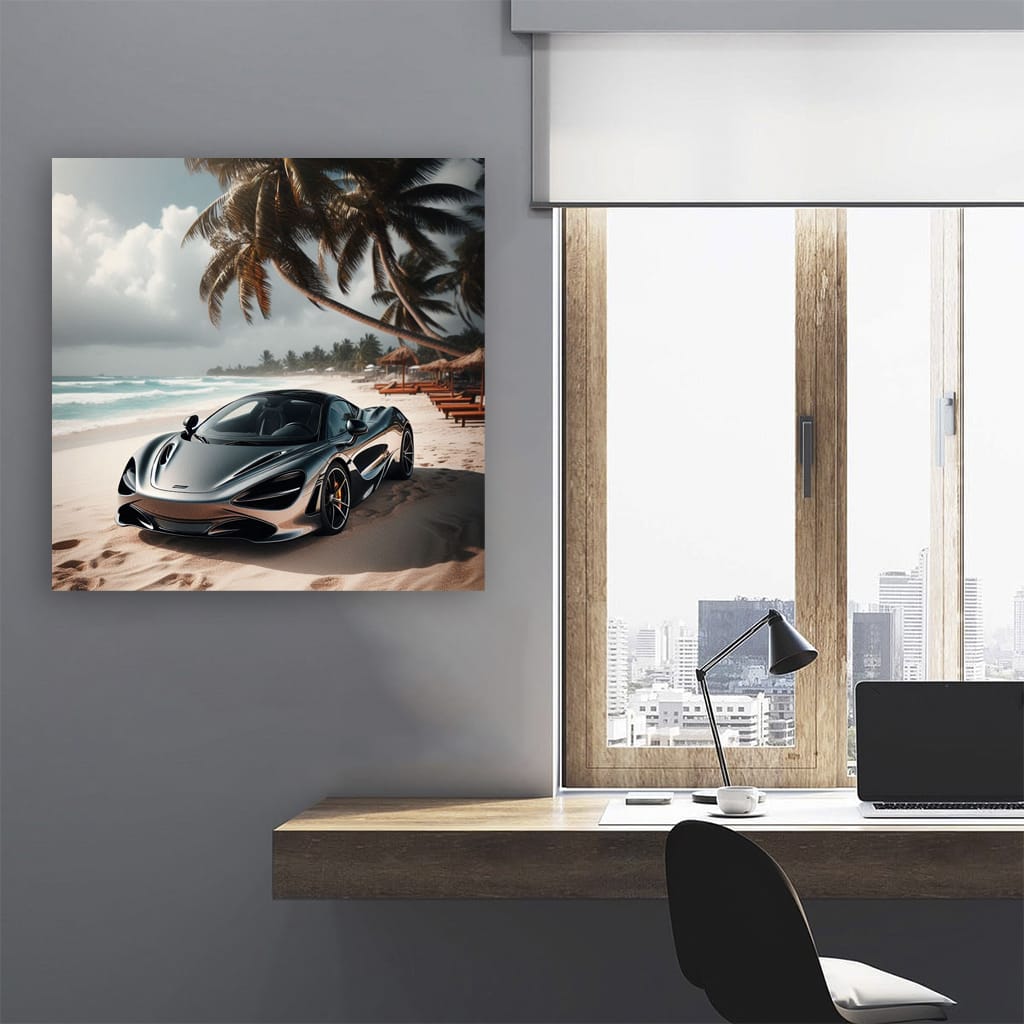 Mclaren 720s On Beach Wall Art