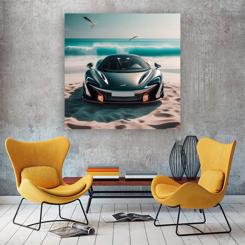McLaren 765LT on Beach - Unleash Power of Speed