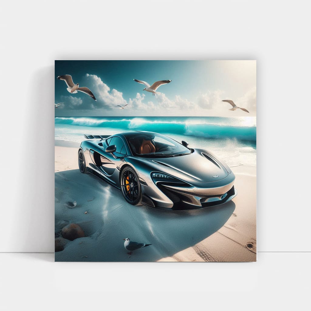 Mclaren 765lt On Beach Wall Art