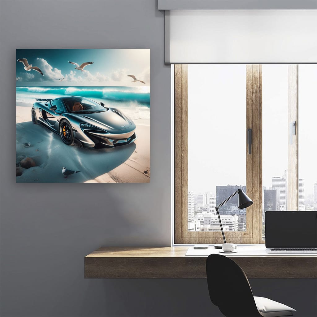 Mclaren 765lt On Beach Wall Art