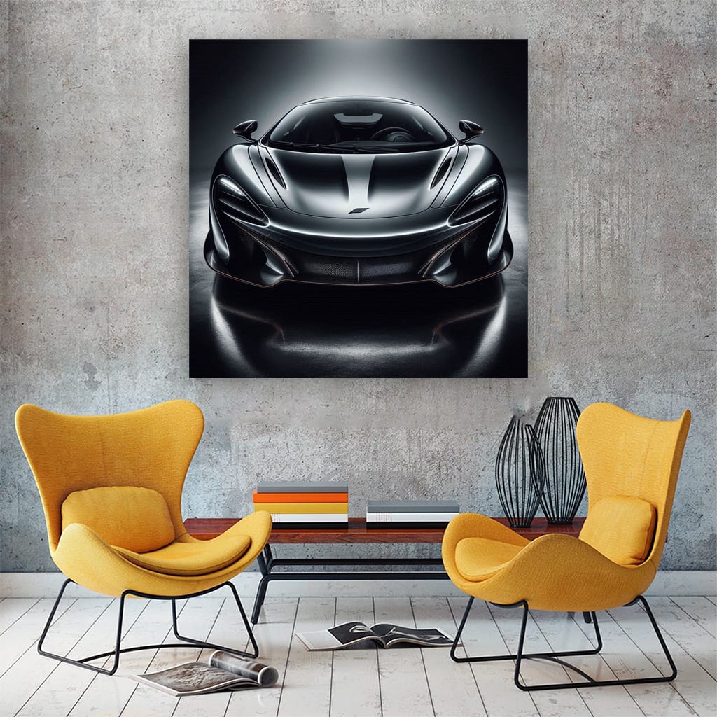 McLaren Black Hood - Sleek and Powerful Beauty