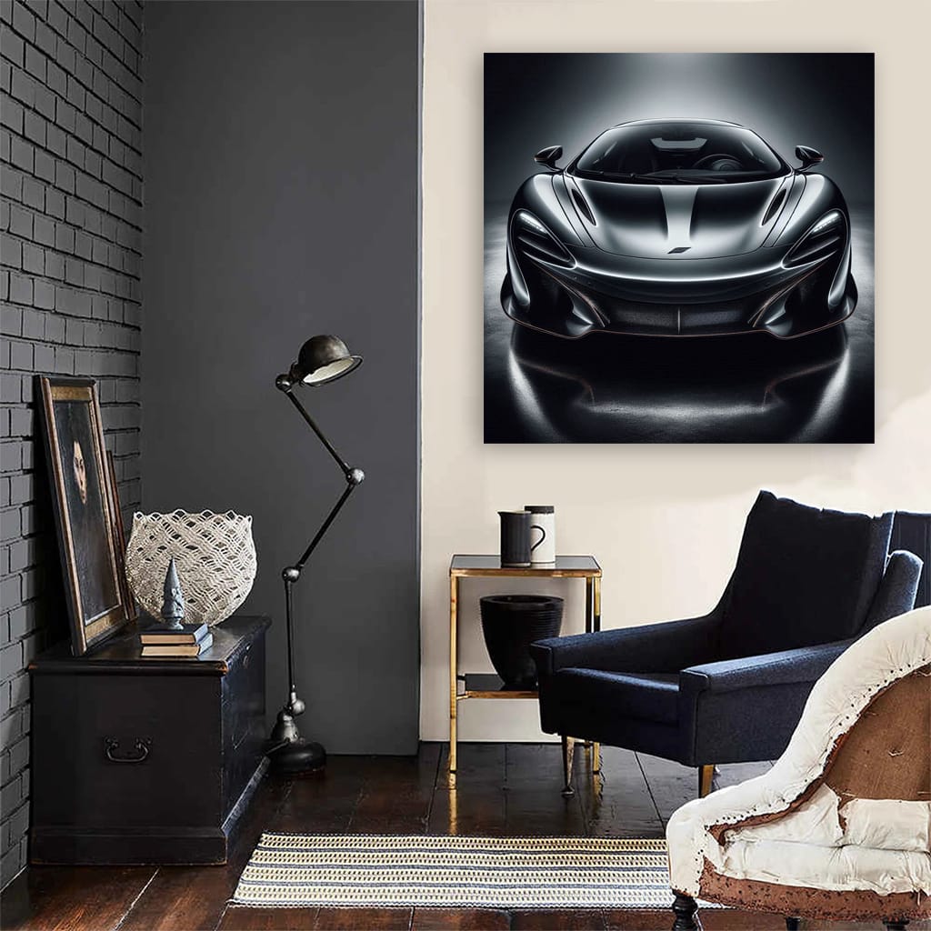 McLaren Black Hood - Sleek and Powerful Beauty