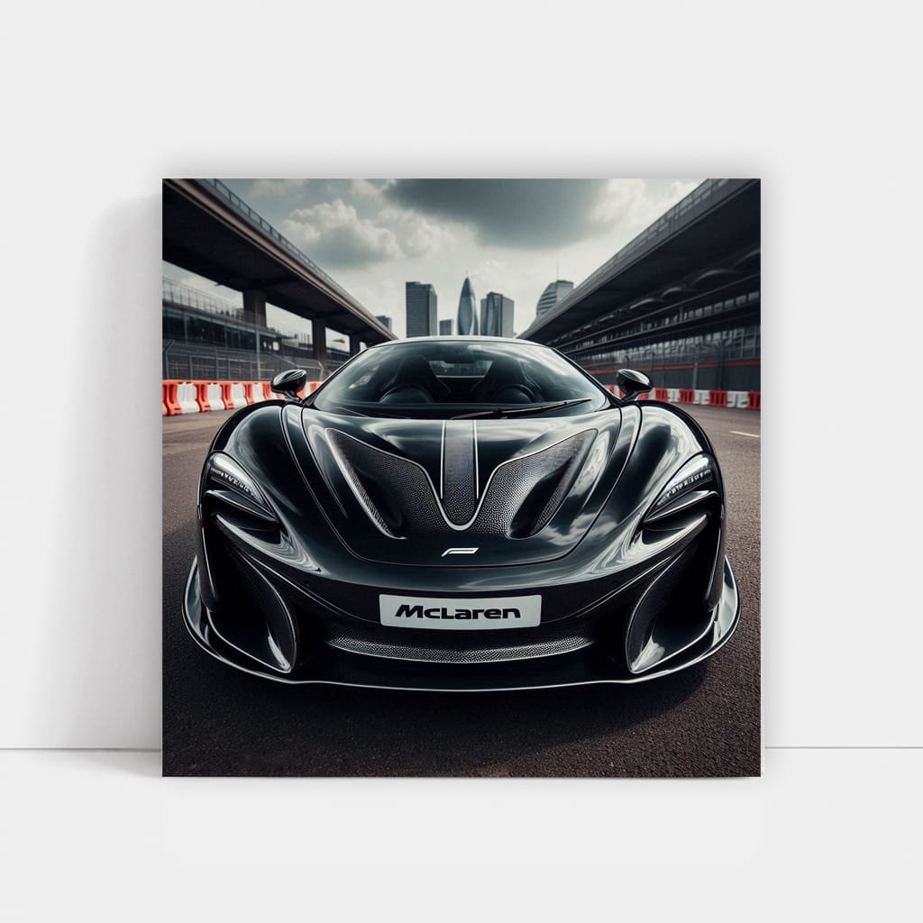 Black Racing McLaren - Speed and Elegance in Motion