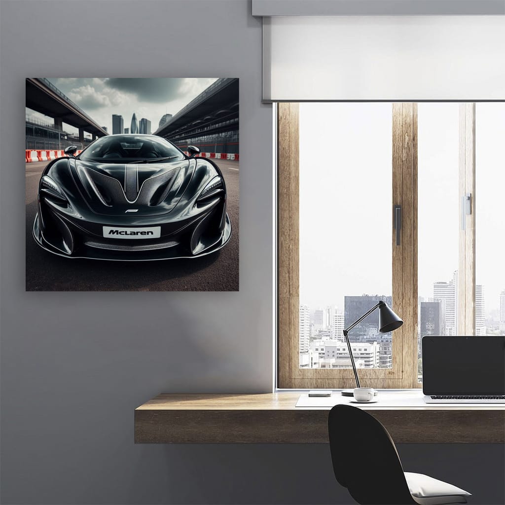 Black Racing McLaren - Speed and Elegance in Motion