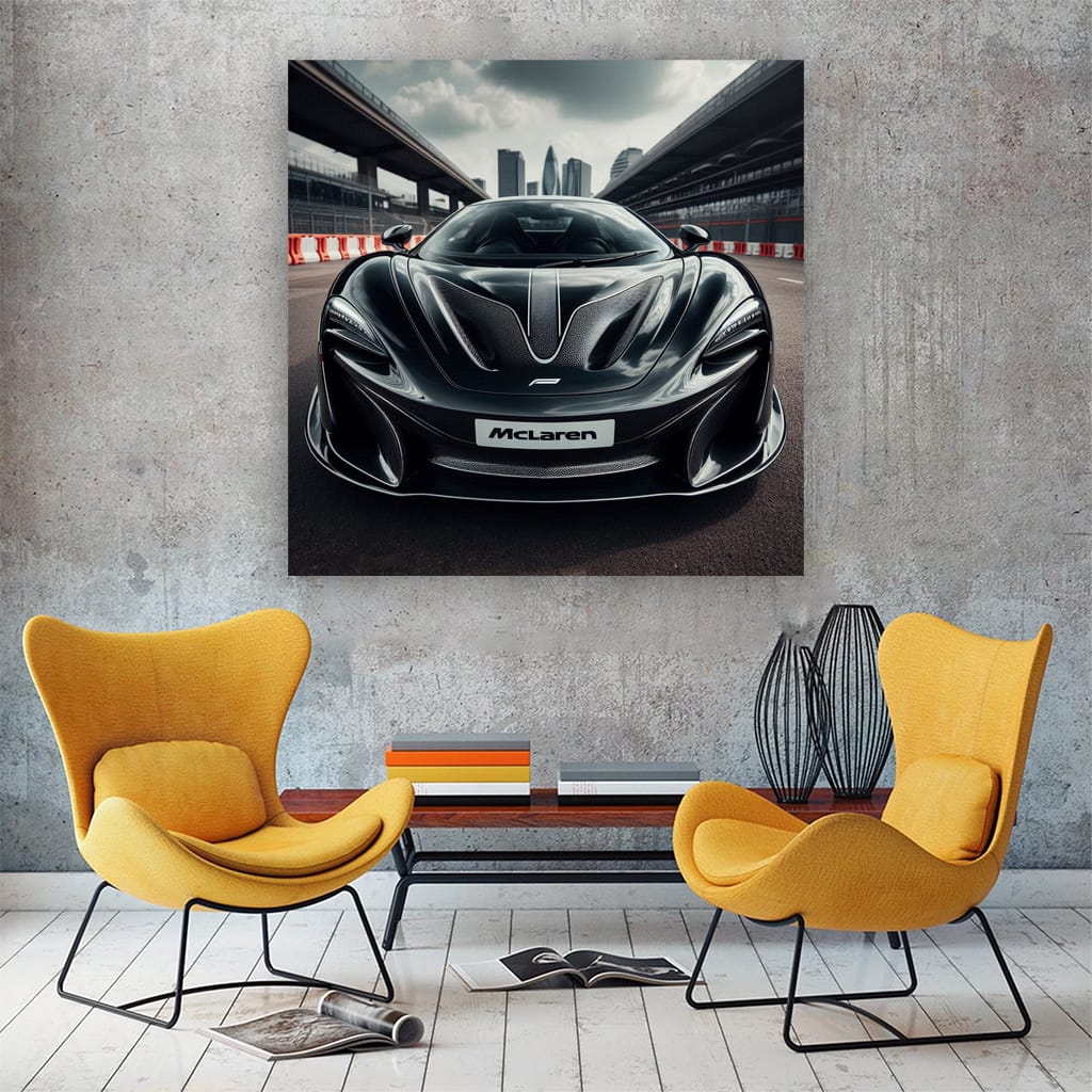 Black Racing McLaren - Speed and Elegance in Motion