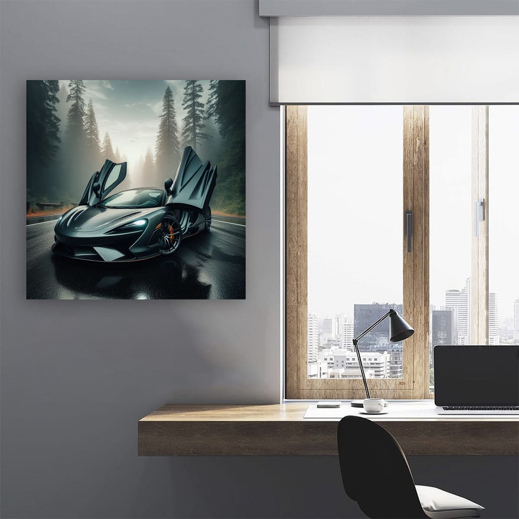 Mclaren Elva Cloudy Weather Wall Art