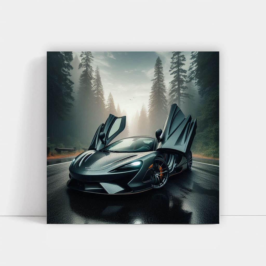 Mclaren Elva Cloudy Weather Wall Art