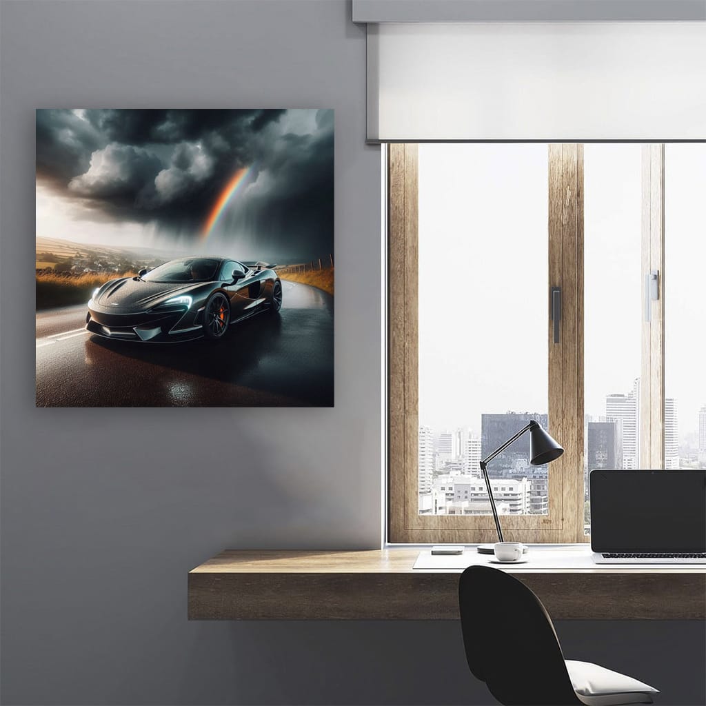 Mclaren Gt Cloudy Weath Wall Art