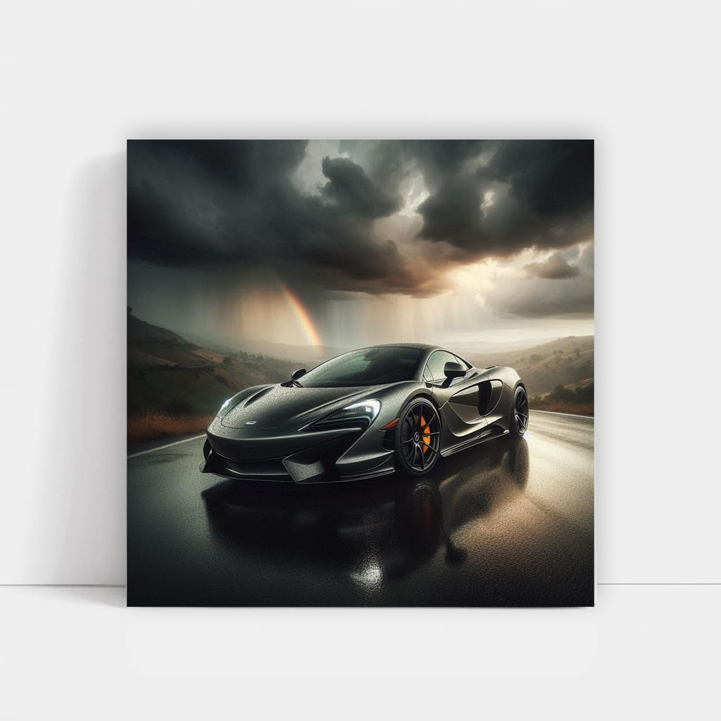 Mclaren Gt Cloudy Weather Wall Art