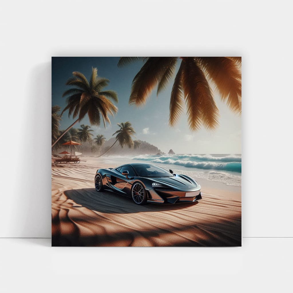McLaren GT on Beach: Luxury Meets Performance