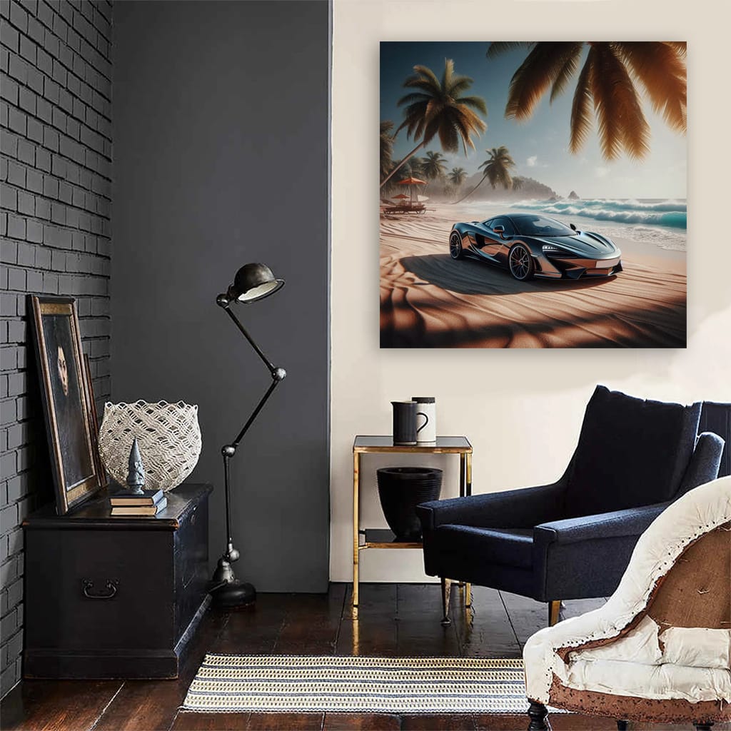 McLaren GT on Beach: Luxury Meets Performance