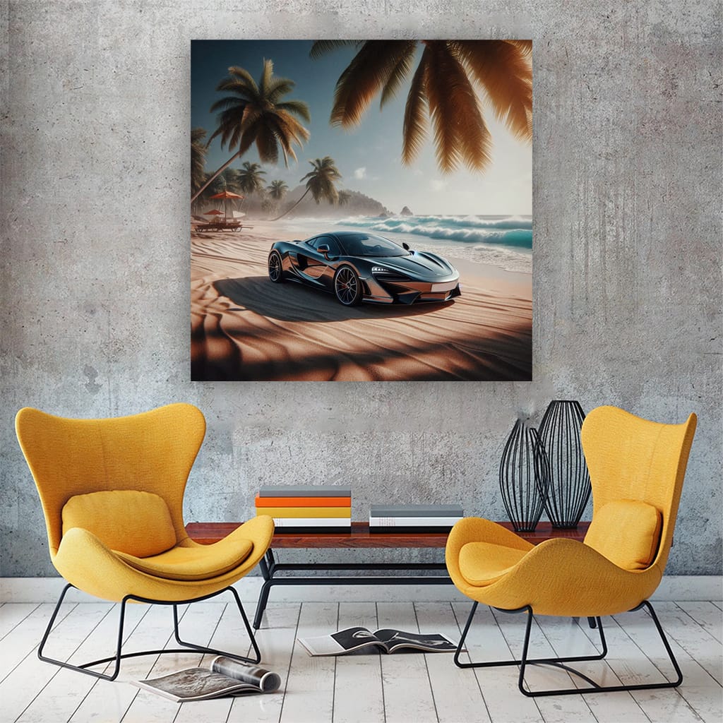McLaren GT on Beach: Luxury Meets Performance