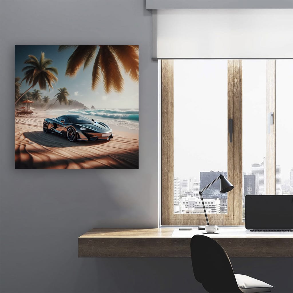 McLaren GT on Beach: Luxury Meets Performance
