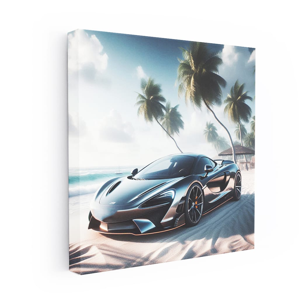 Mclaren Gt On Beach Wall Art