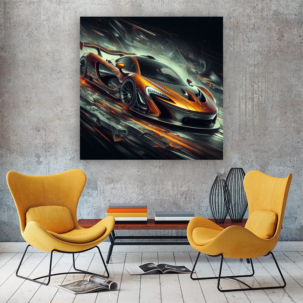 McLaren P1 Abstract - Futuristic Speed Icon