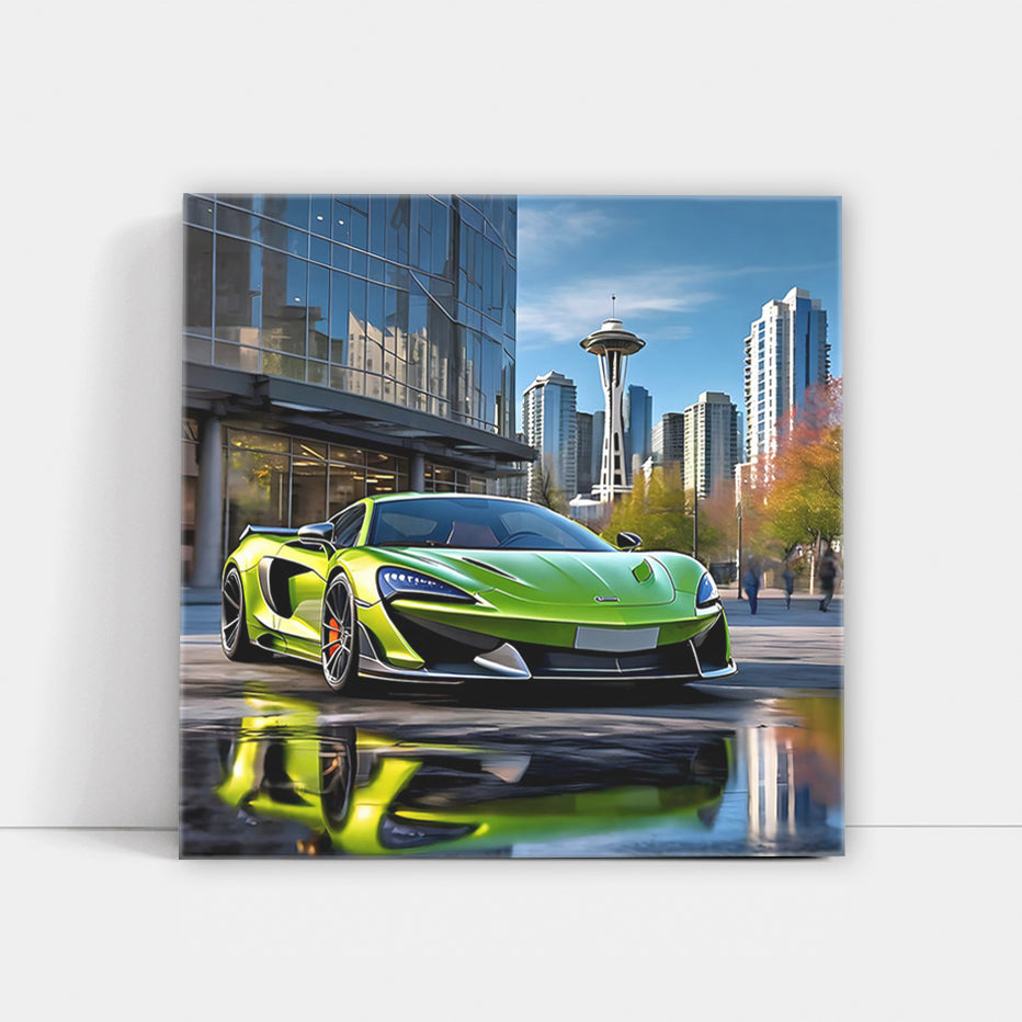 Green McLaren 600LT Roars in Seattle - Speed Meets Elegance