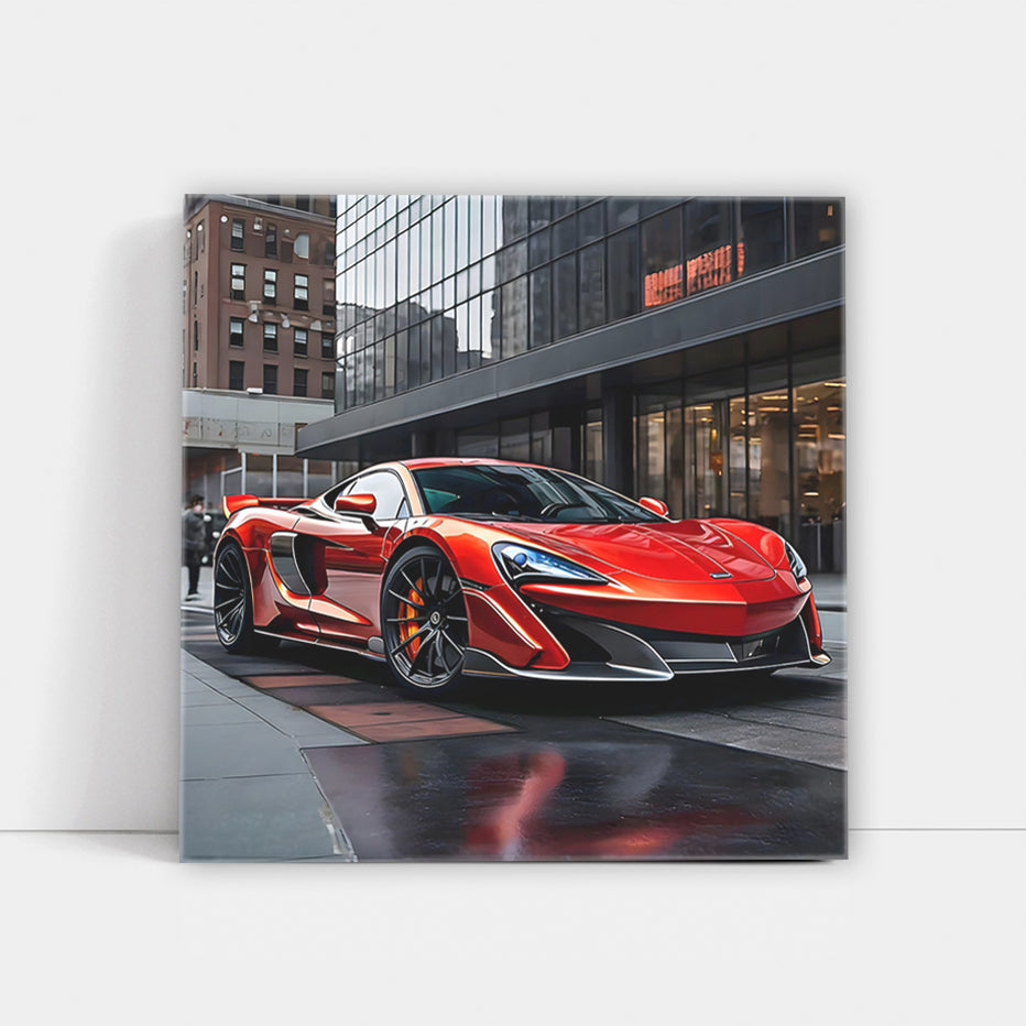 Red McLaren 600LT in NYC: Speed Meets Style