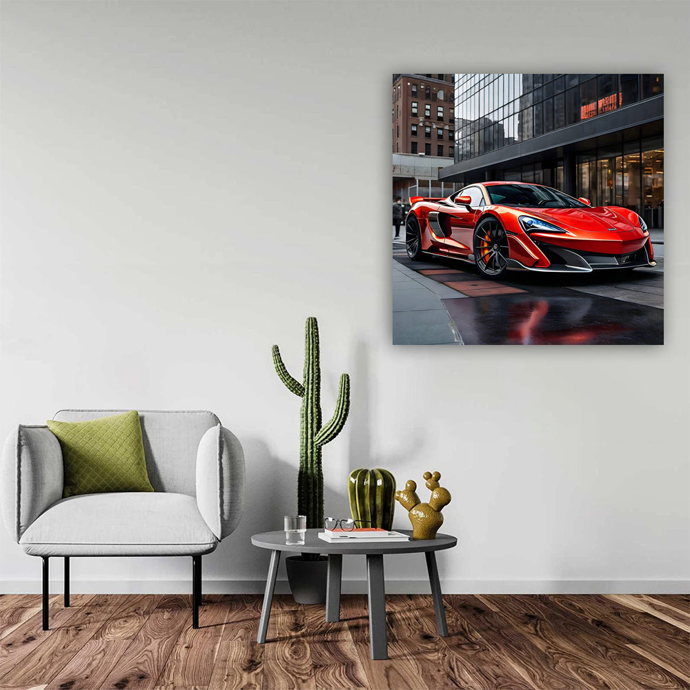Red McLaren 600LT in NYC: Speed Meets Style