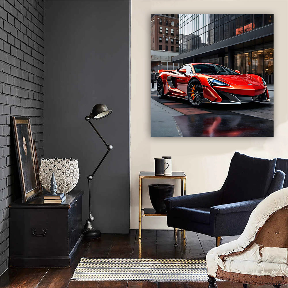 Red McLaren 600LT in NYC: Speed Meets Style