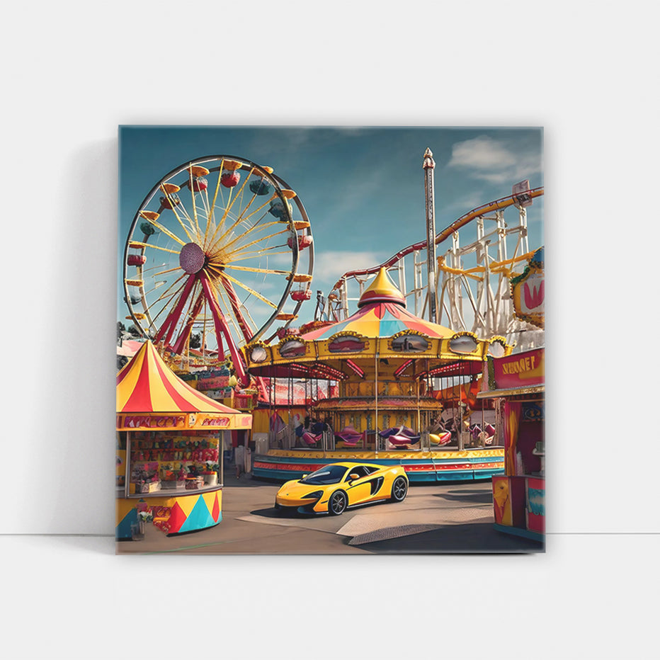 Vibrant Yellow McLaren - Blend of Speed and Style