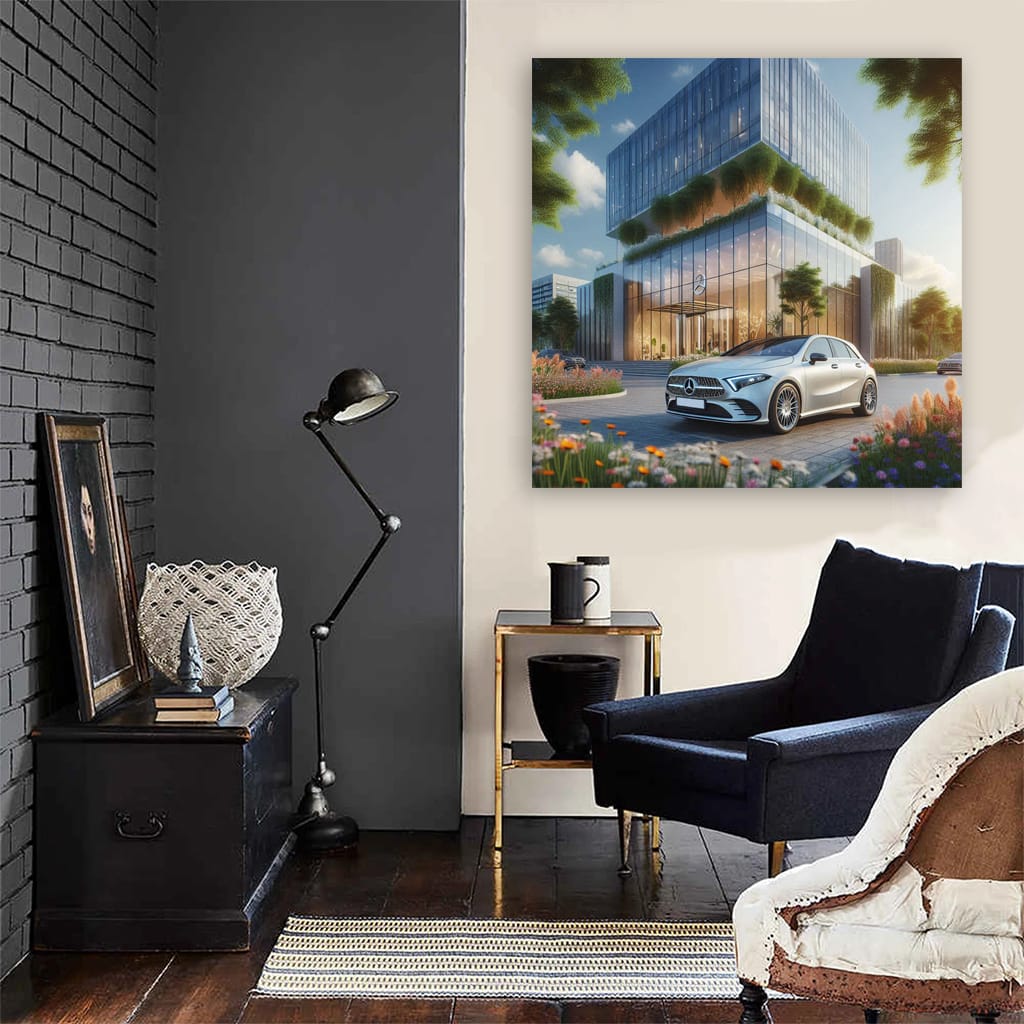 Mercedesbenz Aclass New Building Wall Art