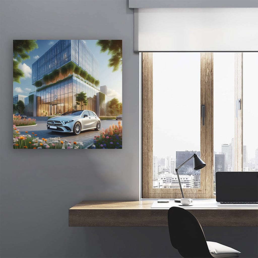 Mercedesbenz Aclass New Building Wall Art