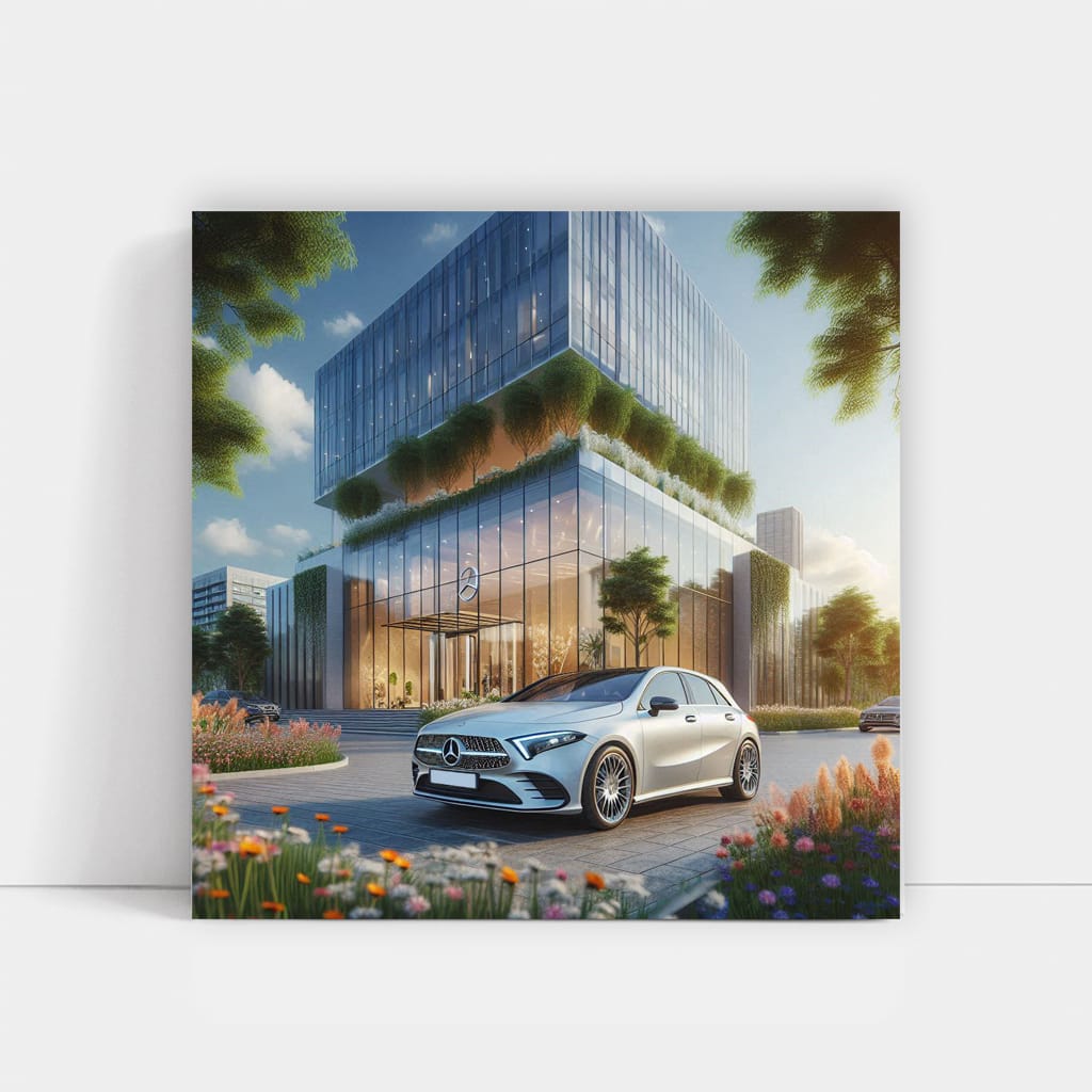 Mercedesbenz Aclass New Building Wall Art