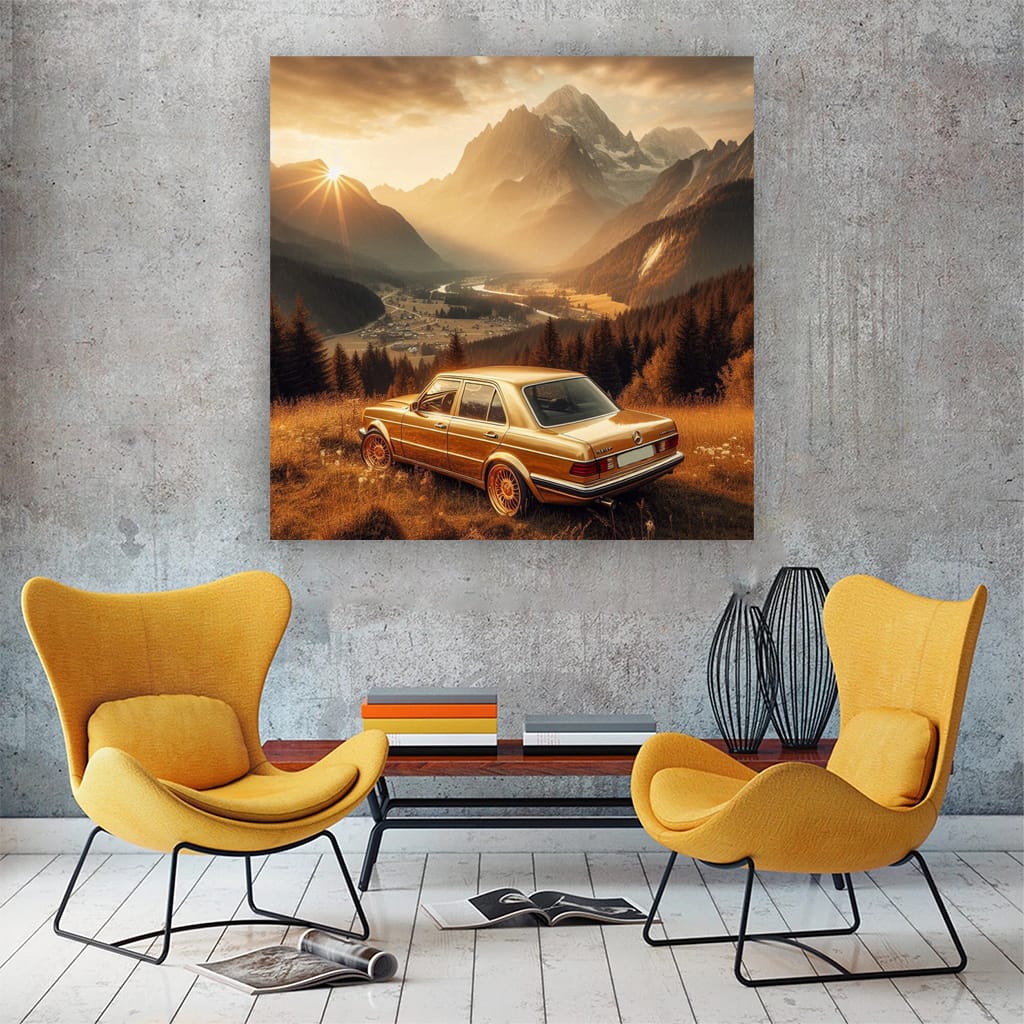 Mercedesbenz Aclass Old Mounta Wall Art