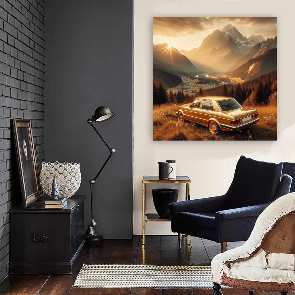 Mercedesbenz Aclass Old Mounta Wall Art