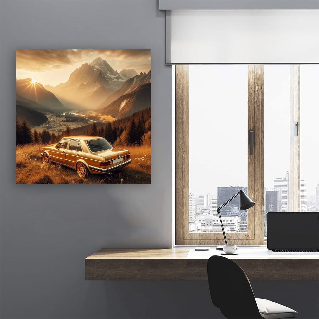 Mercedesbenz Aclass Old Mounta Wall Art