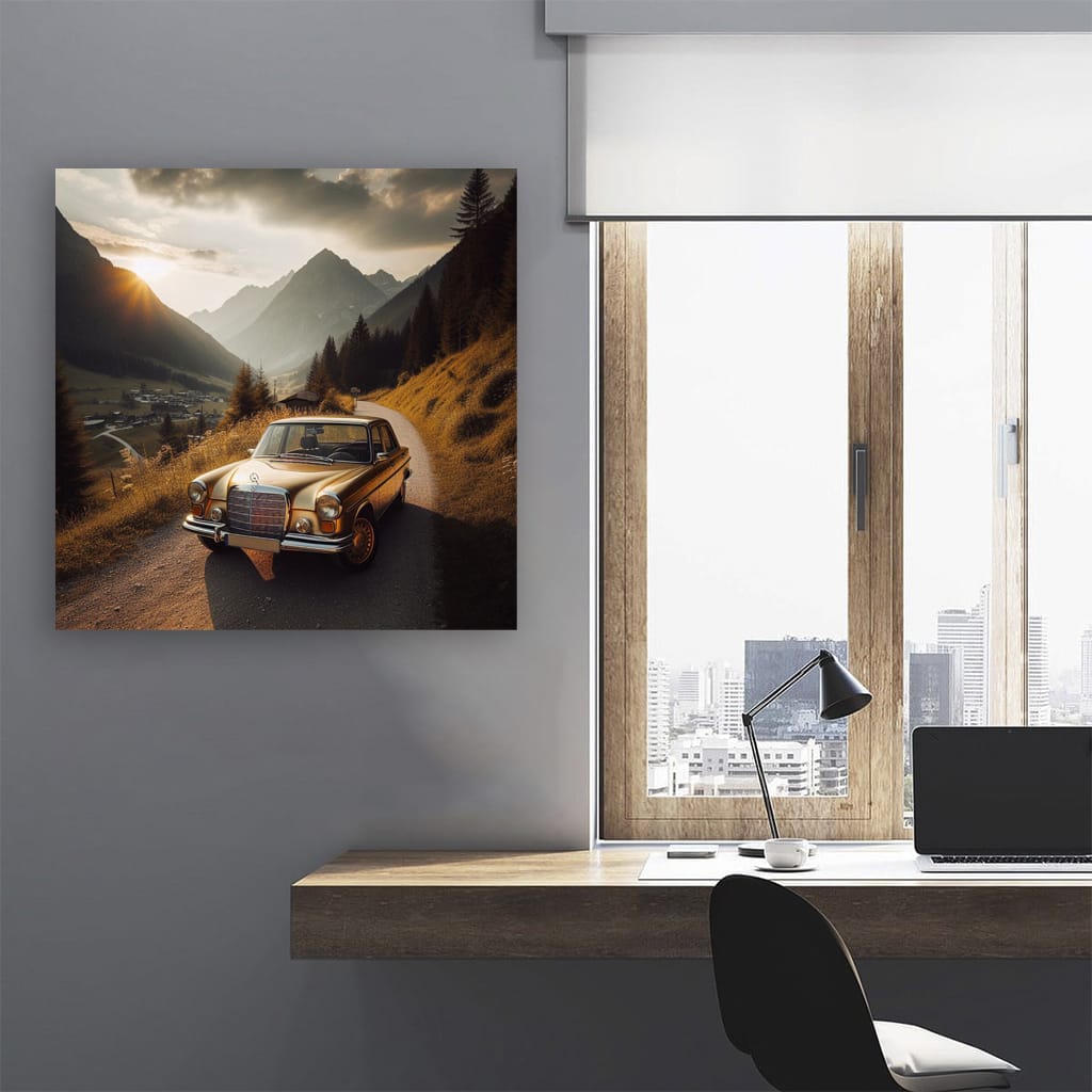 Mercedesbenz Aclass Old Mountain Wall Art