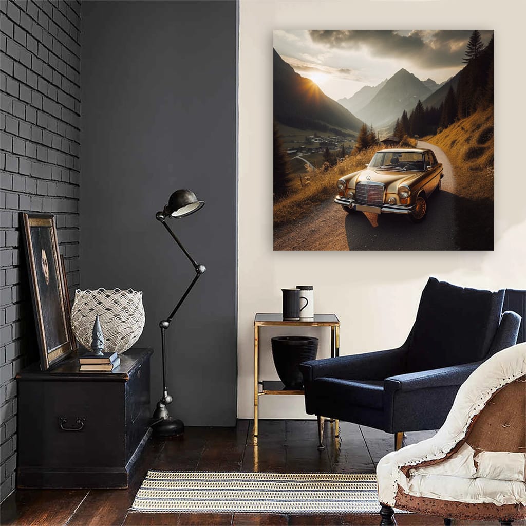 Mercedesbenz Aclass Old Mountain Wall Art