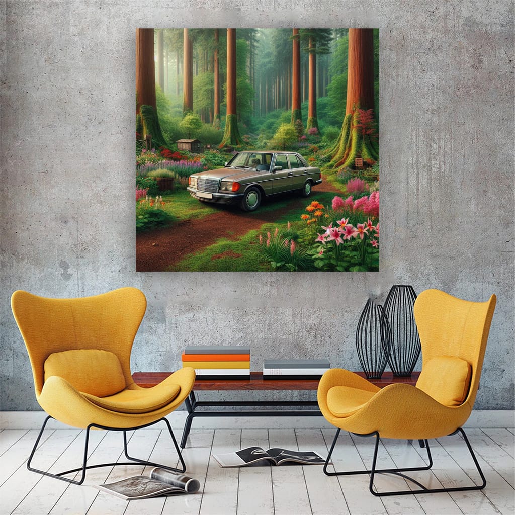 Mercedesbenz Aclass Old Nature Wall Art