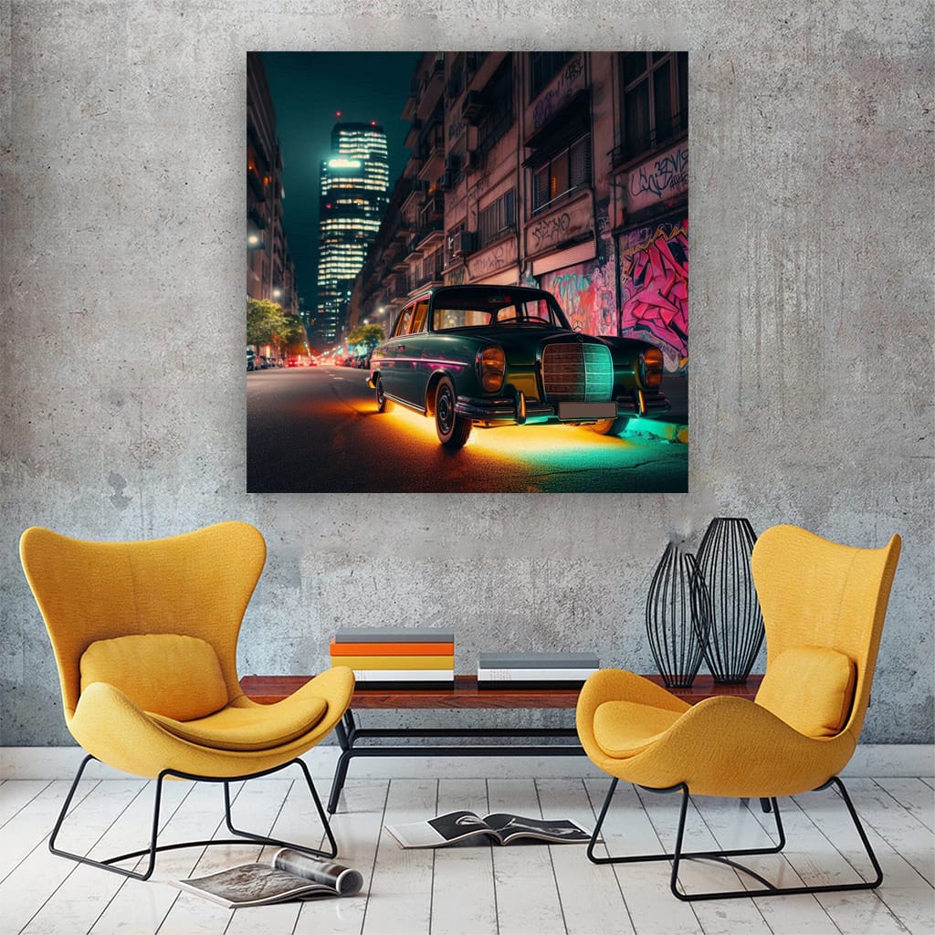 Vintage Mercedes-Benz A-Class Neon - Classic Elegance