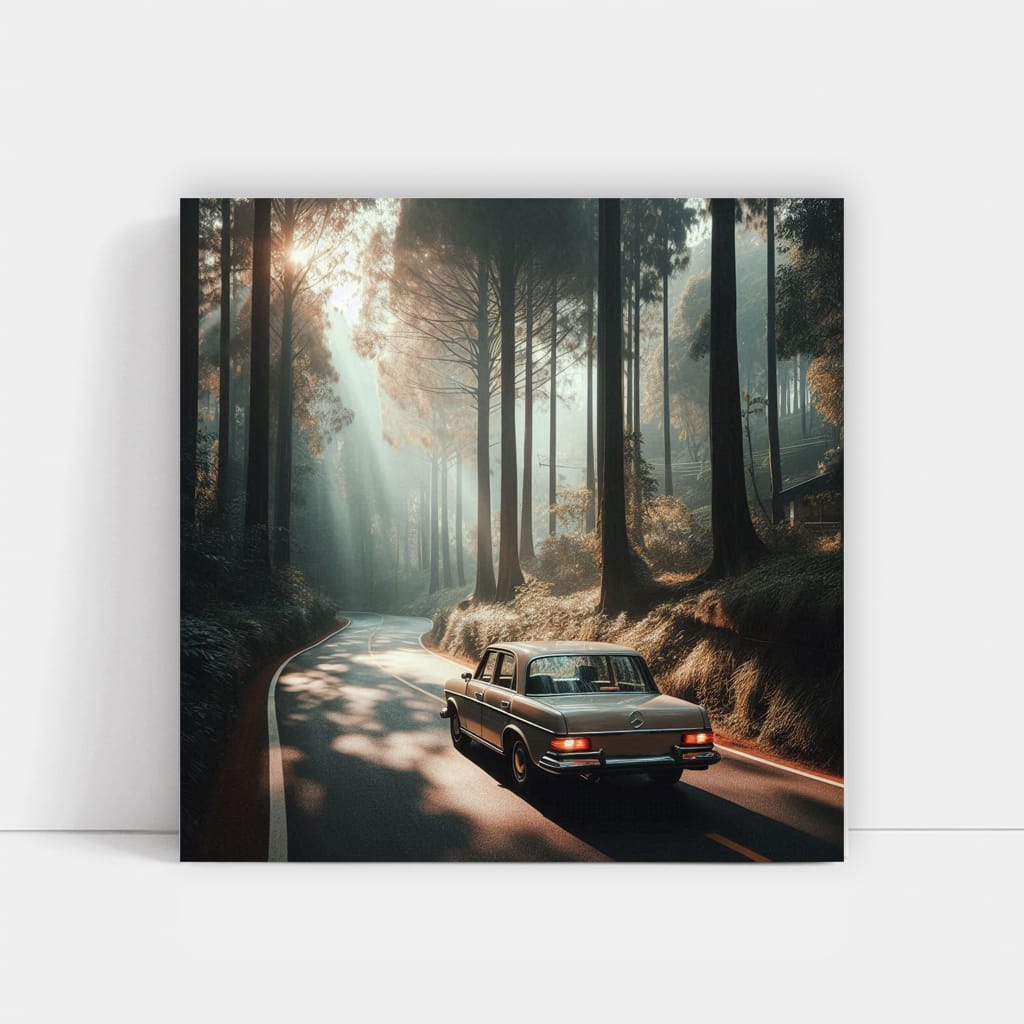 Classic Mercedes-Benz A-Class on Scenic Road - Timeless Elegance