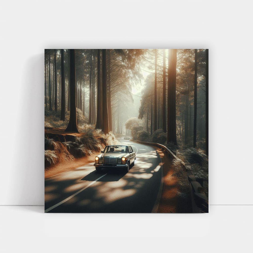 Mercedesbenz Aclass Old Road Wall Art