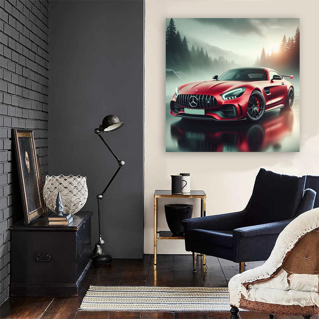 Mercedes AMG GT R in Cloudy Weather - Power in Every Curve