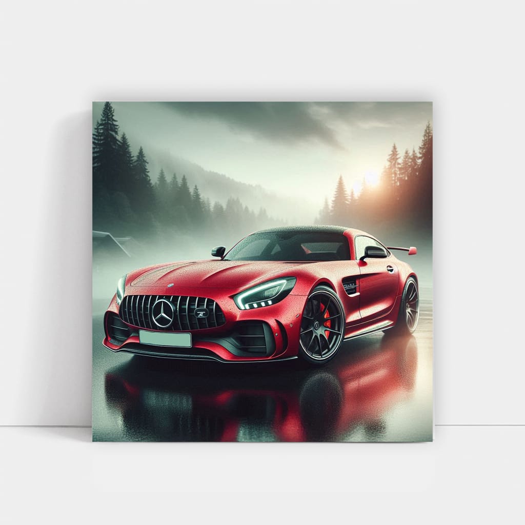 Mercedesbenz Amg Gt R Cloudy Weath Wall Art