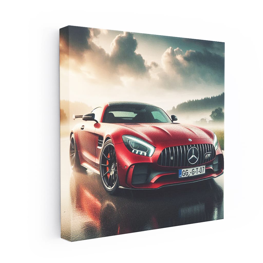 Mercedesbenz Amg Gt R Cloudy Weather Wall Art