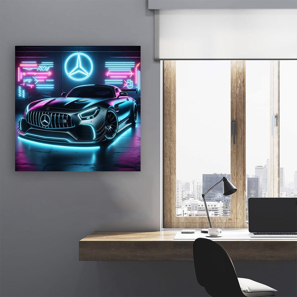 Mercedesbenz Amg Gt R Neon Wall Art